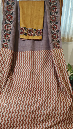 Chevron trails and Kalamkari tales