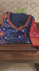 Blue and vermillion