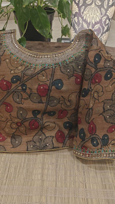 Ochre & gold | Handcrafted Kalamkari