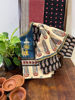 Ajrakh Tales in Indigo & Madder on Ivory