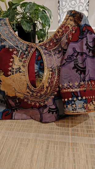 ✨ Pitchwai Kalamkari & Beaten Gold ✨