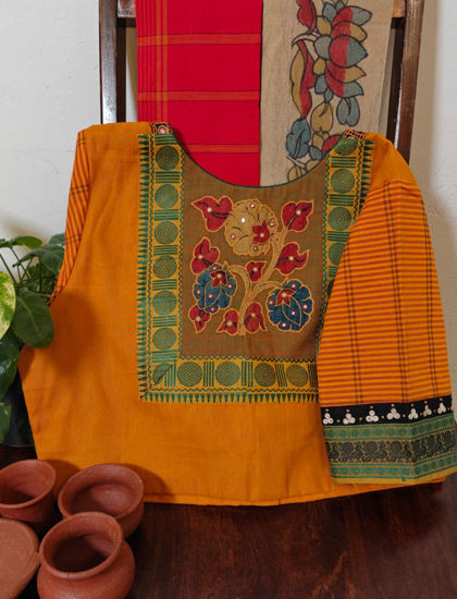 ✨Sunlit Stripes & Kalamkari Stories 💛🪡
