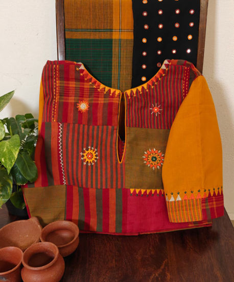 🧡🌿 Tribal Patches in Rust & Burnt Orange 🌿🧡