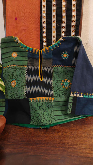 💚 Patches of Green & Indigo