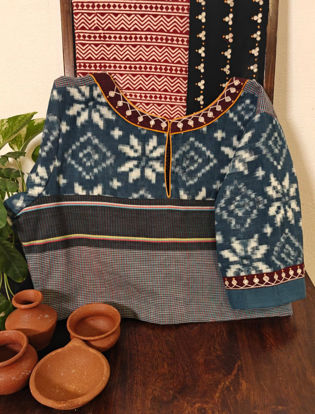 Indigo Ikkat & Gomi Checks 💙🧵