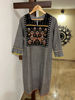 Tribal grace in grey kurta