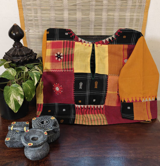 🧡 Patches of orange & mustard