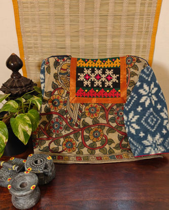 🌼Kalamkari × Eco Ikkat🌼