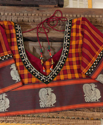 Margazhi Stories in Kandangi Checks 🖤🤍