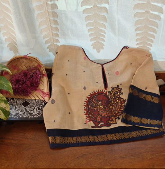 Annam Tales in Beige & Blue