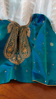 Twin Paisleys in Blue & Gold