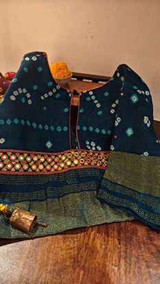 Blue & Gold Bandhani | A Joyful Statement