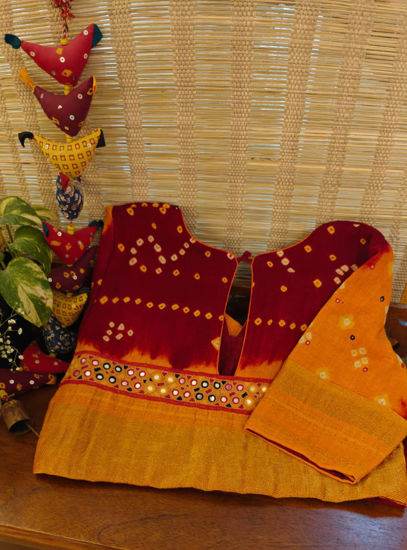 Red & Yellow Bandhani
