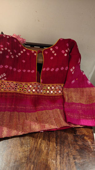 Pink & Gold Bandhani