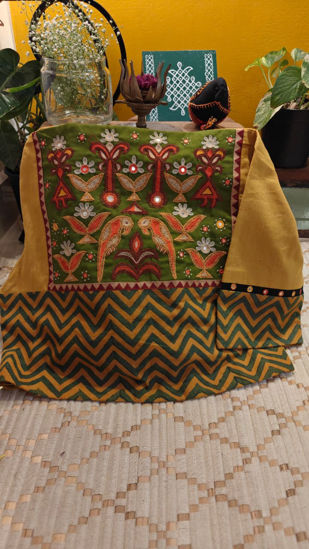 Mustard Stories with Chevron Trails