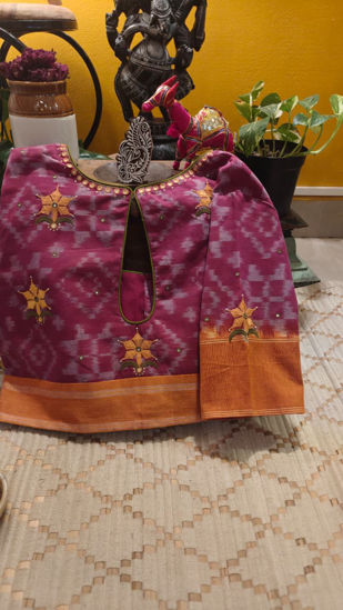 Pink Telia Rumal & Tribal Notes 🌸