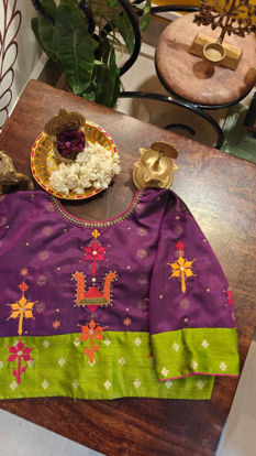 Purple & Olive — A First on Kanjivaram