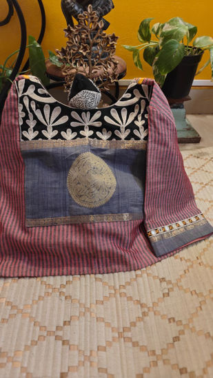 Pastel Kanchi Cotton with Ivory Abstracts