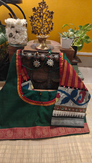 Emerald Green, Kalamkari Fusion