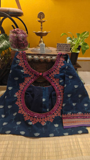 Indigo, Kutchi Embroidery