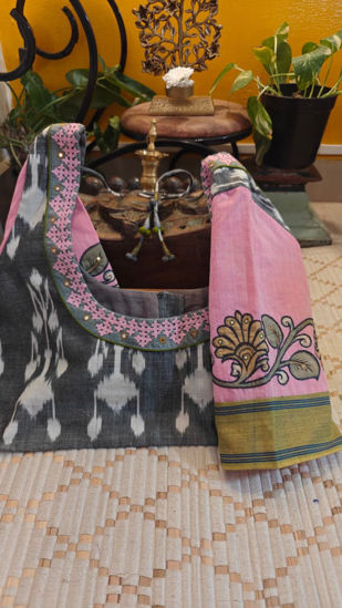 Grey Ikkat, Kalamkari & Kutchi