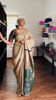 Pichwai in Sage -tussar silk