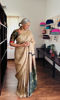 Pichwai in Sage -tussar silk