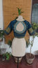 Vibrant Bandhani in Blue & Gold