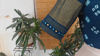 Vibrant Bandhani in Blue & Gold