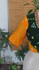Vibrant Bandhani in Green & Gold